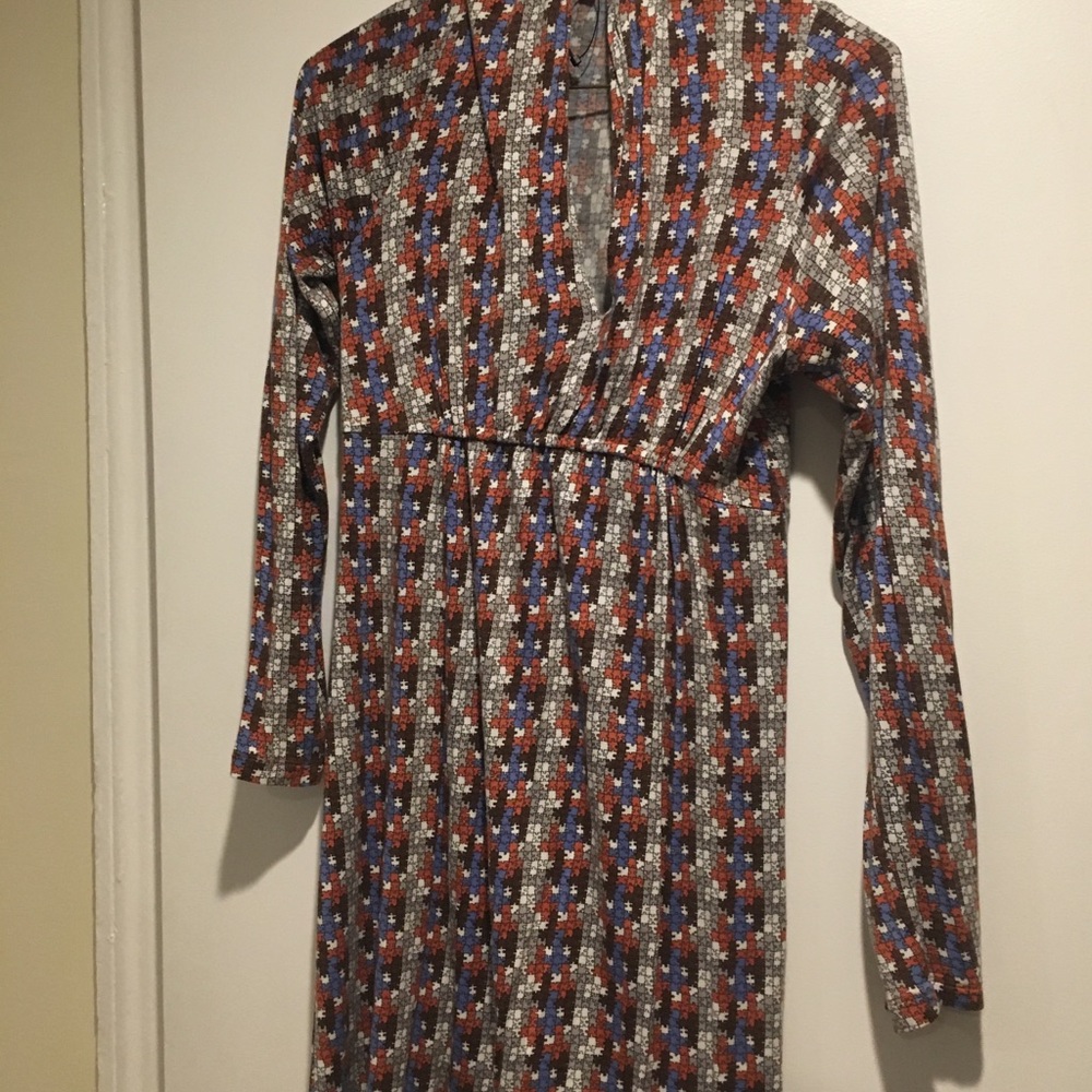 Cute puzzle piece print dress
